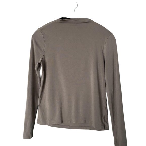ARITZIA Babaton Boardroom Longsleeve Cowlneck in Taupe Size S - Picture 4 of 7